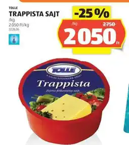 ALDI Tolle Trappista Sajt ajánlat
