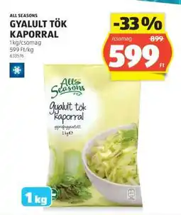 ALDI ALL SEASONS GYALULT TÖK KAPORRAL ajánlat