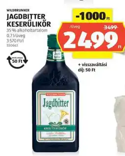 ALDI Wildbrunner Jagdbitter Keserűlikőr ajánlat