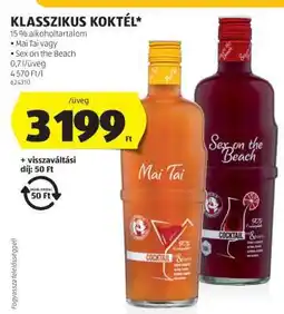 ALDI KLASSZIKUS KOKTÉL ajánlat