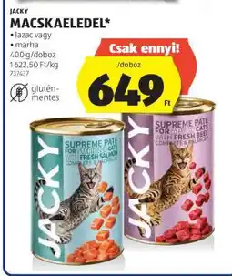 ALDI JACKY Macskaeledel ajánlat