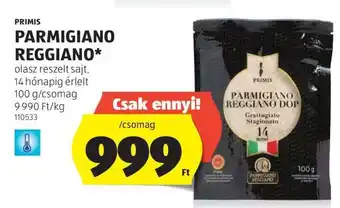 ALDI PRIMIS PARMIGIANO REGGIANO ajánlat