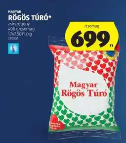 ALDI Magyar rögös túró ajánlat