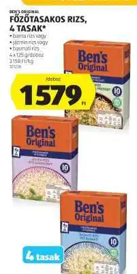ALDI Ben's Original Főzötasakos Rizs, 4 Tasak ajánlat