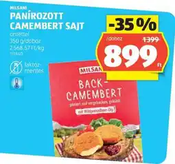 ALDI MILSANI PANÍROZOTT CAMEMBERT SAJT ajánlat