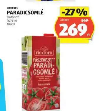 ALDI RIO D'ORO PARADICSOMLÉ ajánlat