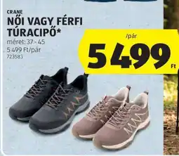 ALDI CRANE Női vagy férfi túracipő ajánlat