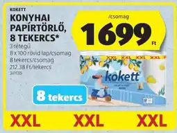 ALDI Kokett Konyhai Papírtörlő, 8 Tekercs ajánlat