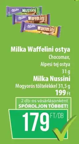 Coop Milka Waffelini ostya / Milka Nussini ajánlat