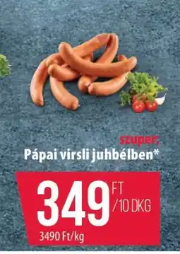 Coop Pápai virsli juhbélben ajánlat