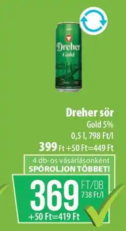 Coop Dreher sör ajánlat