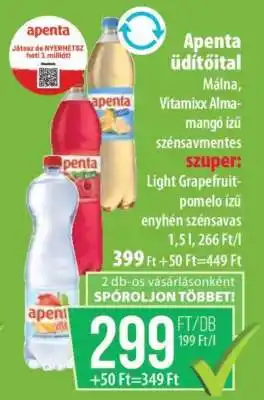 Coop Apenta+ üdítőital ajánlat