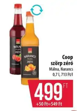 Coop Coop szörp zéró ajánlat