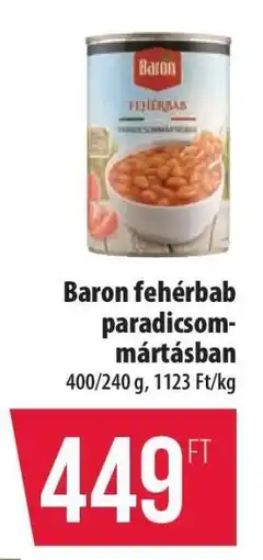 Coop Baron fehérbab paradicsommártásban ajánlat