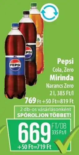 Coop Pepsi, Mirinda ajánlat