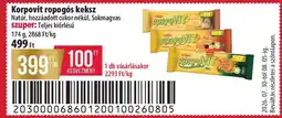 Coop Korpovit ropogós keksz ajánlat