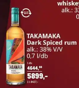Metro Takamaka Dark Spiced Rum ajánlat