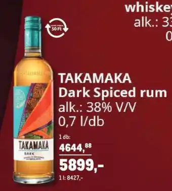 Takamaka Dark Spiced Rum