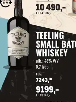 Metro Teeling Small Batch whiskey ajánlat