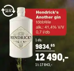 Metro Hendrick's Another gin ajánlat