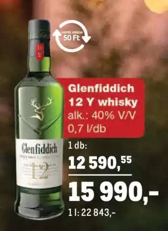 Glenfiddich 12 Y whisky