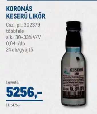 KORONÁS KESERŰ LIKŐR