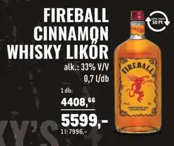 Metro Fireball Cinnamon Whisky Likőr ajánlat