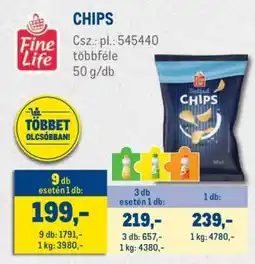 Metro Fine Life CHIPS ajánlat