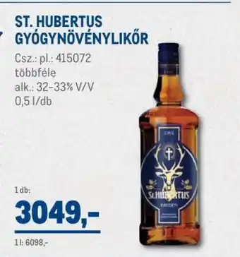 St. Hubertus gyógynövénylikőr