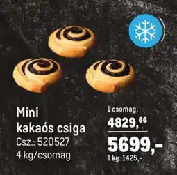 Metro Mini kakaós csiga ajánlat