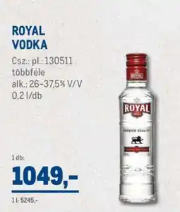 Metro ROYAL Vodka ajánlat