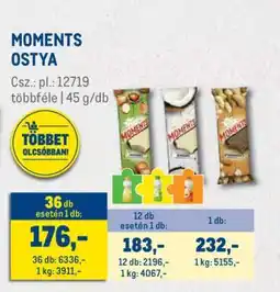 Metro Moments ostya ajánlat