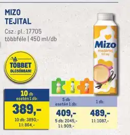 Metro MIZO Tejital ajánlat