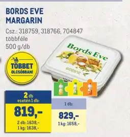Metro Bords Eve Margarine ajánlat