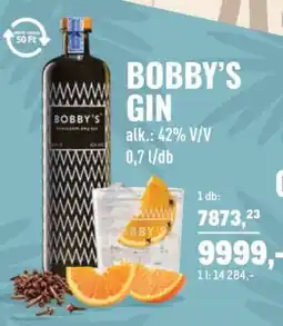 Metro Bobby’s gin ajánlat