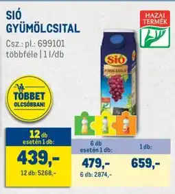 Metro Sió gyümölcsital ajánlat