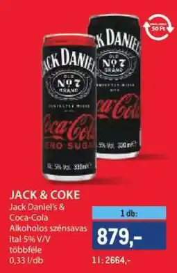 Metro JACK&COKE ajánlat