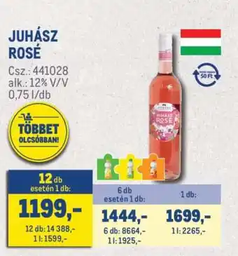 Metro JUHÁSZ Rosé ajánlat