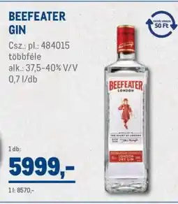 Metro BEEFEATER GIN ajánlat