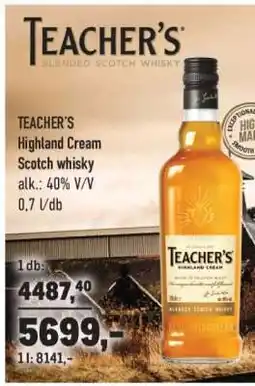Metro TEACHER'S Highland Cream Scotch whisky ajánlat