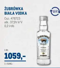 Metro ZUBROWKA Biala vodka ajánlat