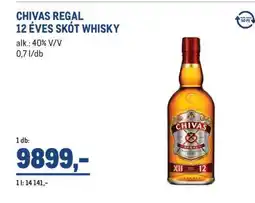 Metro Chivas Regal 12 éves skót whisky ajánlat