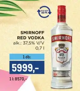 Metro SMIRNOFF RED VODKA ajánlat