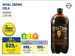 Metro Royal Crown Cola ajánlat