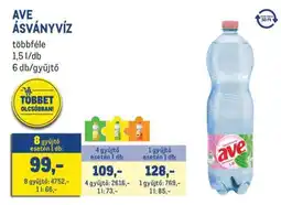 Metro AVE Ásványvíz ajánlat
