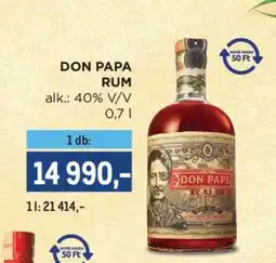 Metro Don Papa rum ajánlat