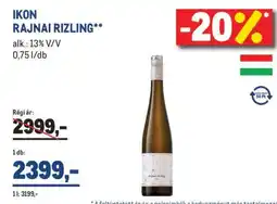 Metro IKON RAJNAI RIZLING ajánlat