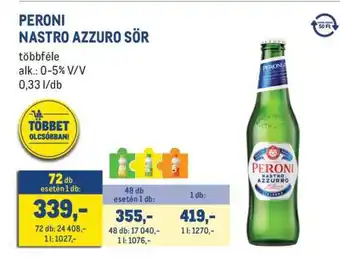 PERONI Nastro Azzuro sör