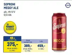 Metro Soproni Meggy Ale ajánlat