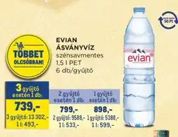 Metro EVIAN ásványvíz ajánlat